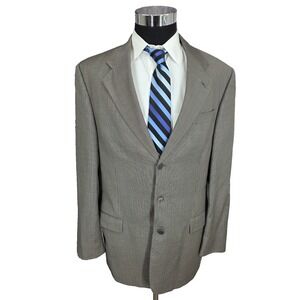 Jack Victor Blazer Jacket Mens 42 Gray Wool 3 Button‎ Sports Coat